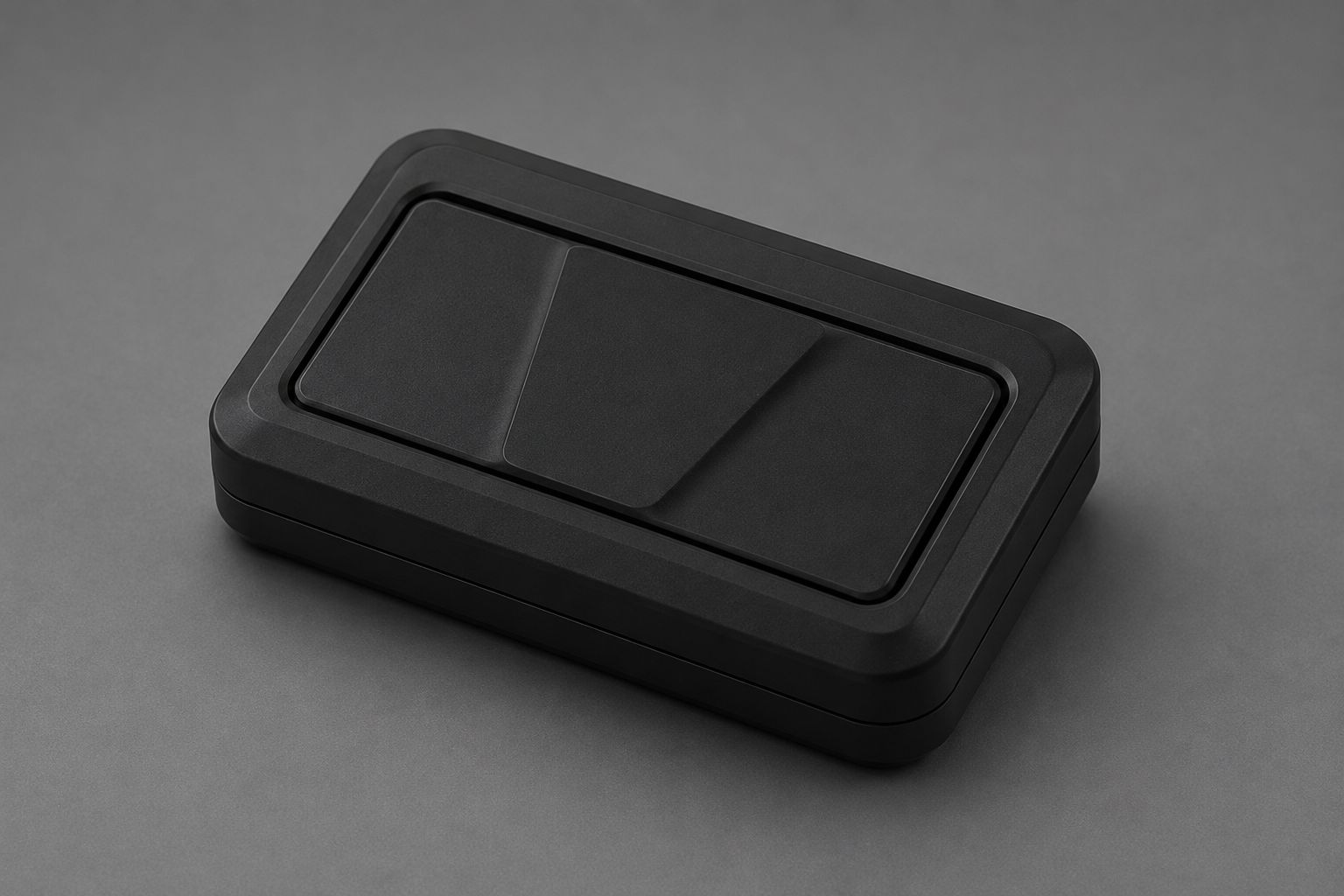 Tadco automotive device with a seamless recessed front panel