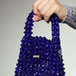 The Royal Blue -  A perfect match to all your dates Glass Crystal Mini Handbag Size: 14*11*8cm Sling: Golden Sling chain Lining: No Lining Crystal: Glass The Royal Blue A perfect match to all your dates Glass Crystal Mini Handbag Size: 14*11*8cm Sling: Golden Sling chain Lining: No Lining Crystal: Glass