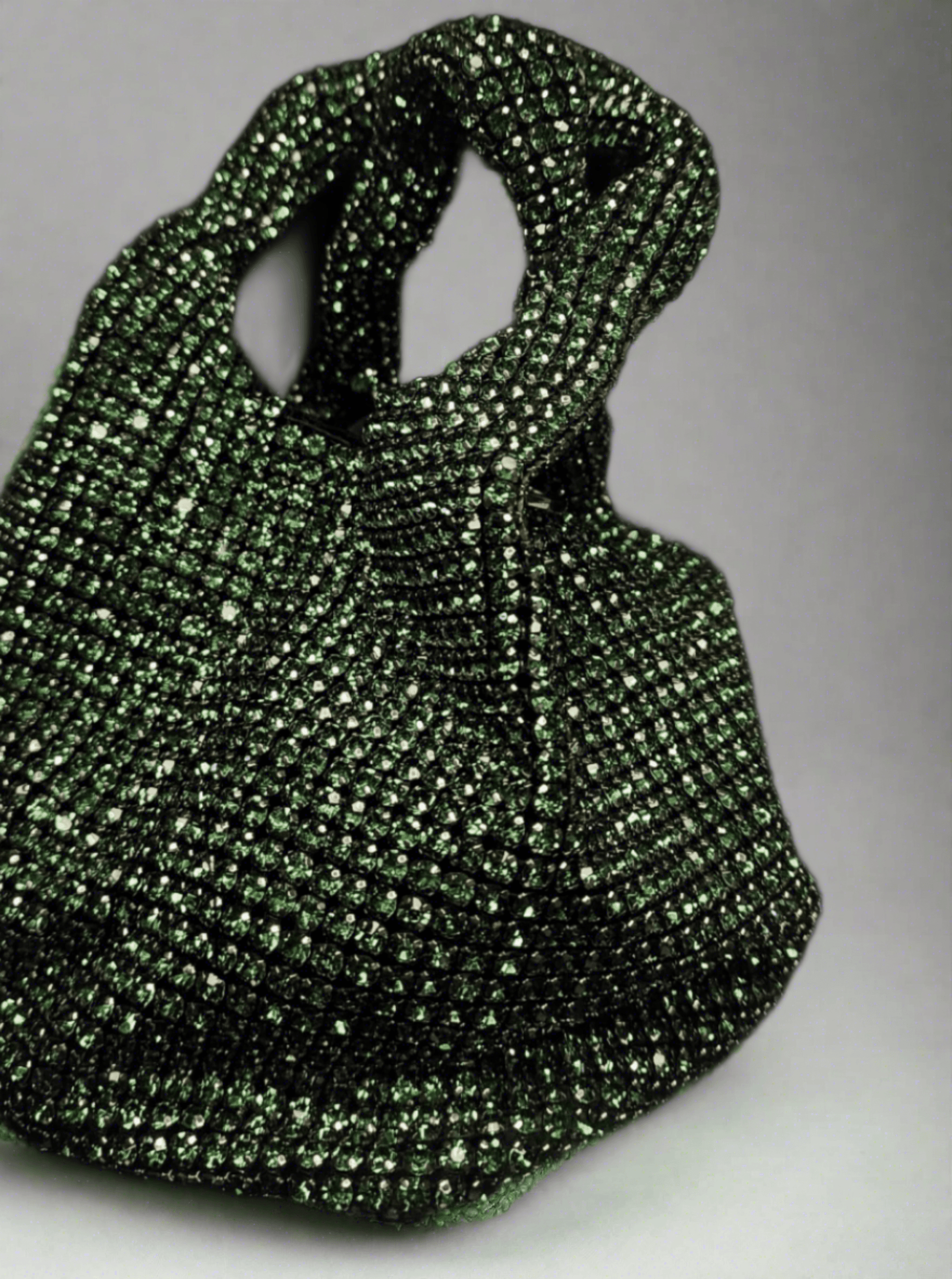 Green Rhinestone Bag -   Green Rhinestone Bag 