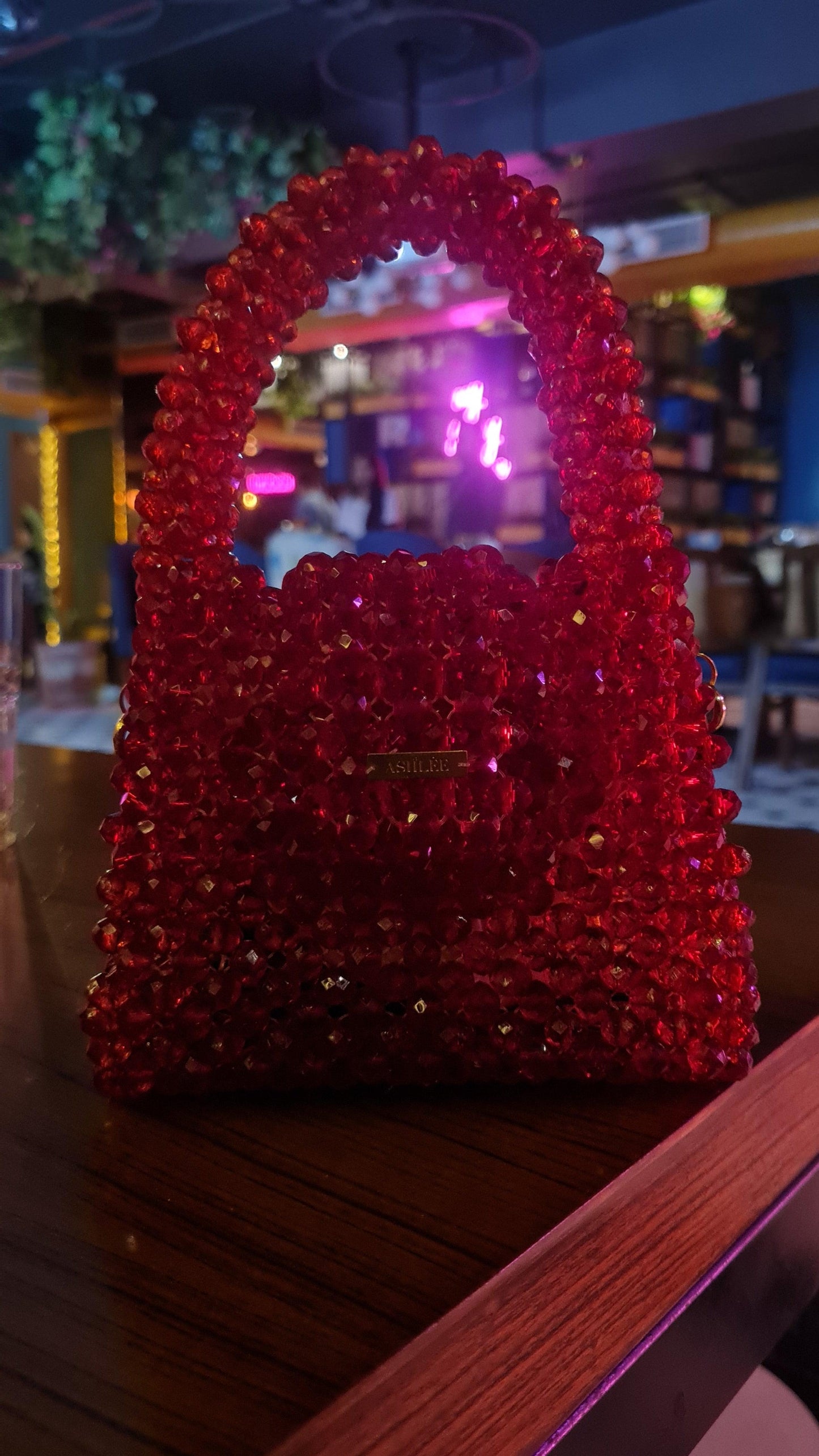 The queen of colors - RED -  A perfect match to all your dates Red Crystal Mini Handbag Size: 14*11*8cm Sling: Golden Sling chain Lining: No Lining Crystal: Glass Available on pre-order basis - 4 business days making time The queen of colors - RED A perfect match to all your dates Red Crystal Mini Handbag Size: 14*11*8cm Sling: Golden Sling chain Lining: No Lining Crystal: Glass Available on pre-order basis - 4 business days making time