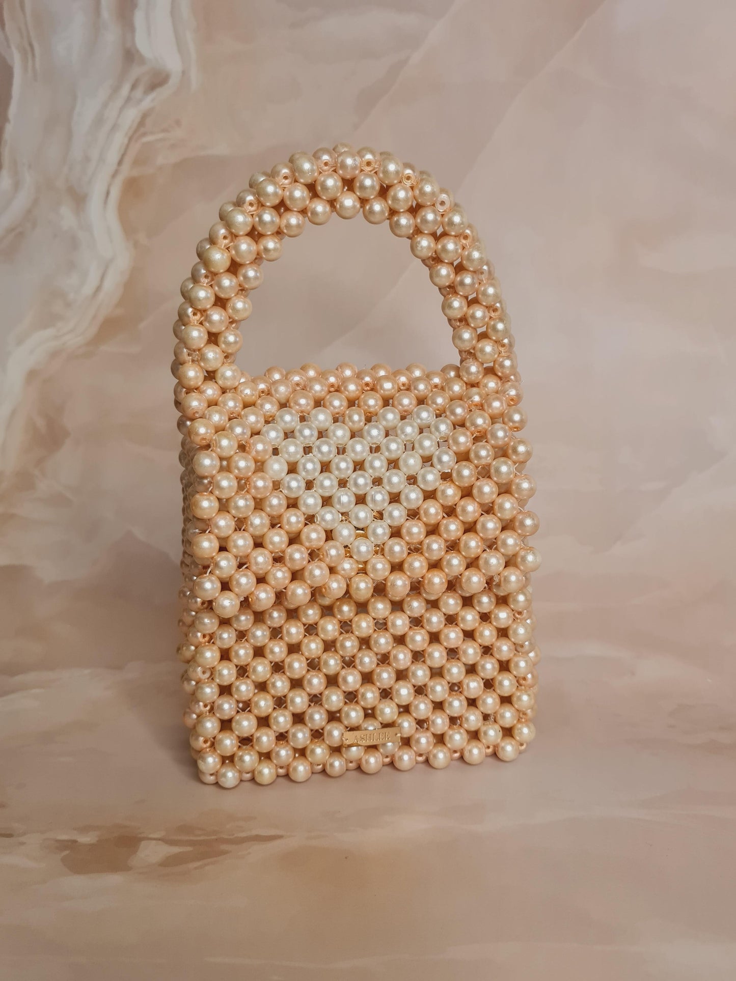 Love - 사랑해요 -  Inspired by Korean drama, Here we launch our Pearl Mini Handbag made of Glass pearls Love - 사랑해요 Inspired by Korean drama, Here we launch our Pearl Mini Handbag made of Glass pearls