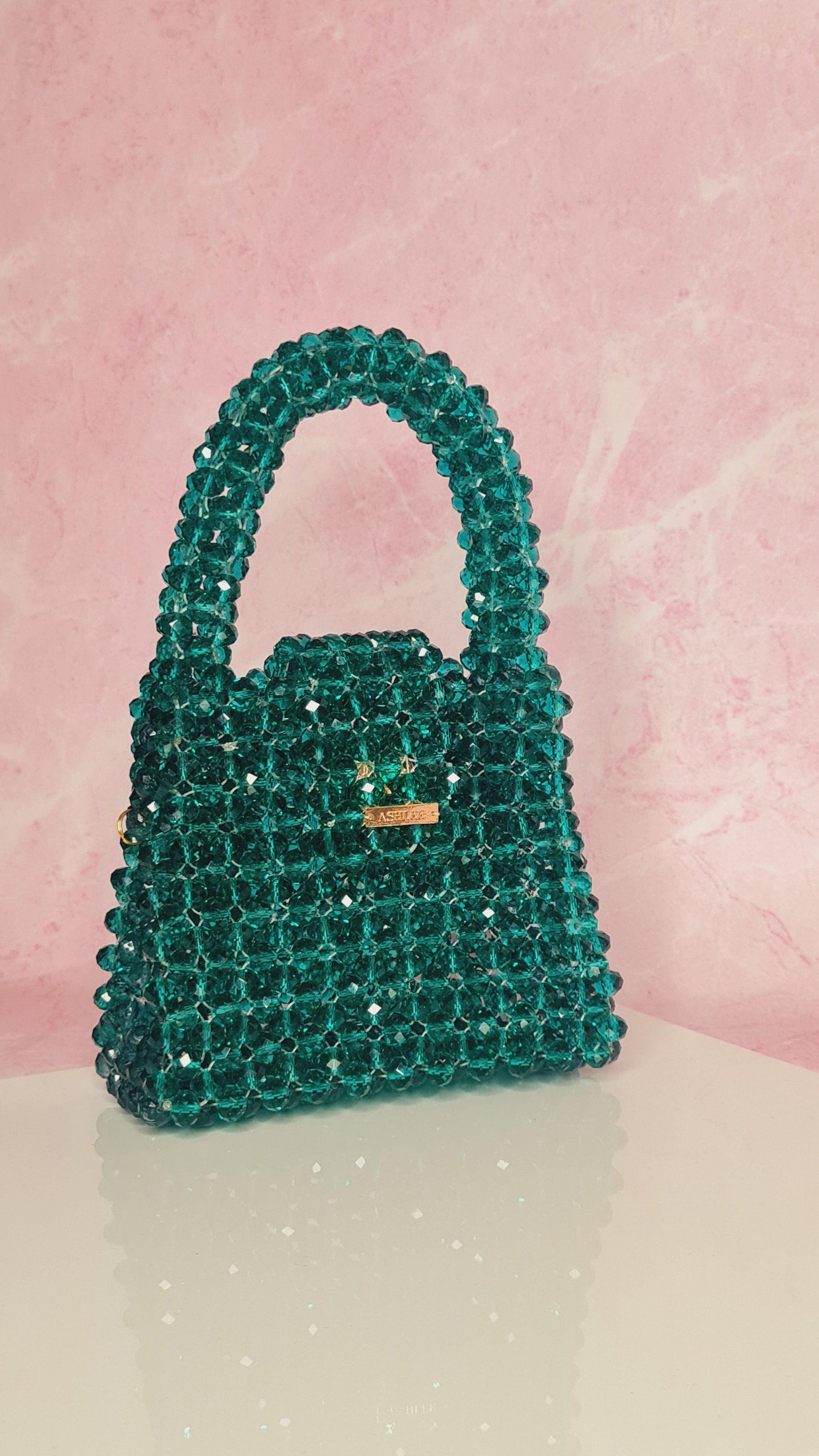 Classic Green Crystal handbag