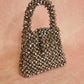 Silver crystal bag -  A perfect match to all your dates Macro silver Crystal Handbag Size: 14*12*8cm Sling: silver Sling chain Lining: No Lining Crystal: Glass Available on pre-order basis - 4 business days making time Silver crystal bag A perfect match to all your dates Macro silver Crystal Handbag Size: 14*12*8cm Sling: silver Sling chain Lining: No Lining Crystal: Glass Available on pre-order basis - 4 business days making time