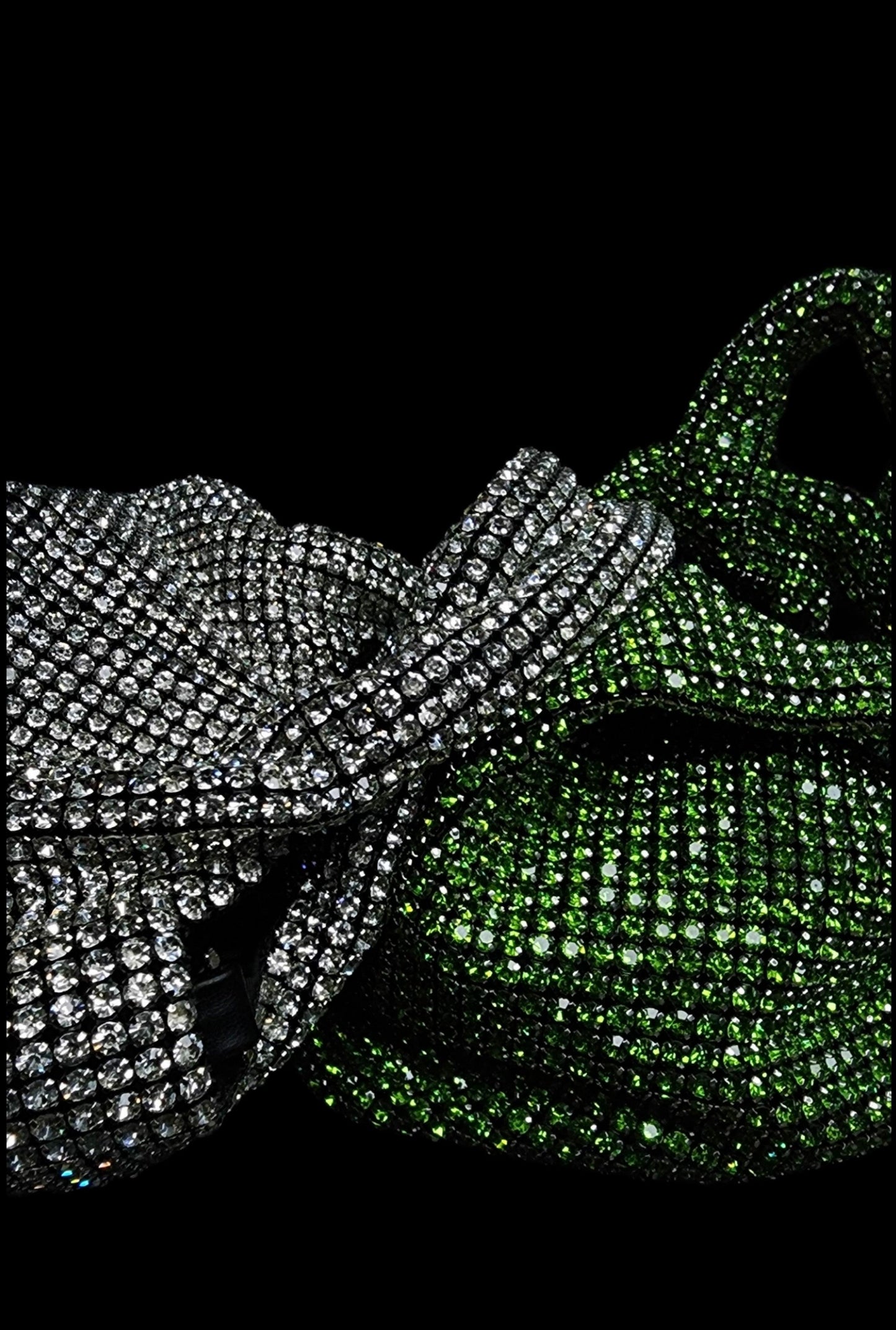 Green Rhinestone Bag -   Green Rhinestone Bag 