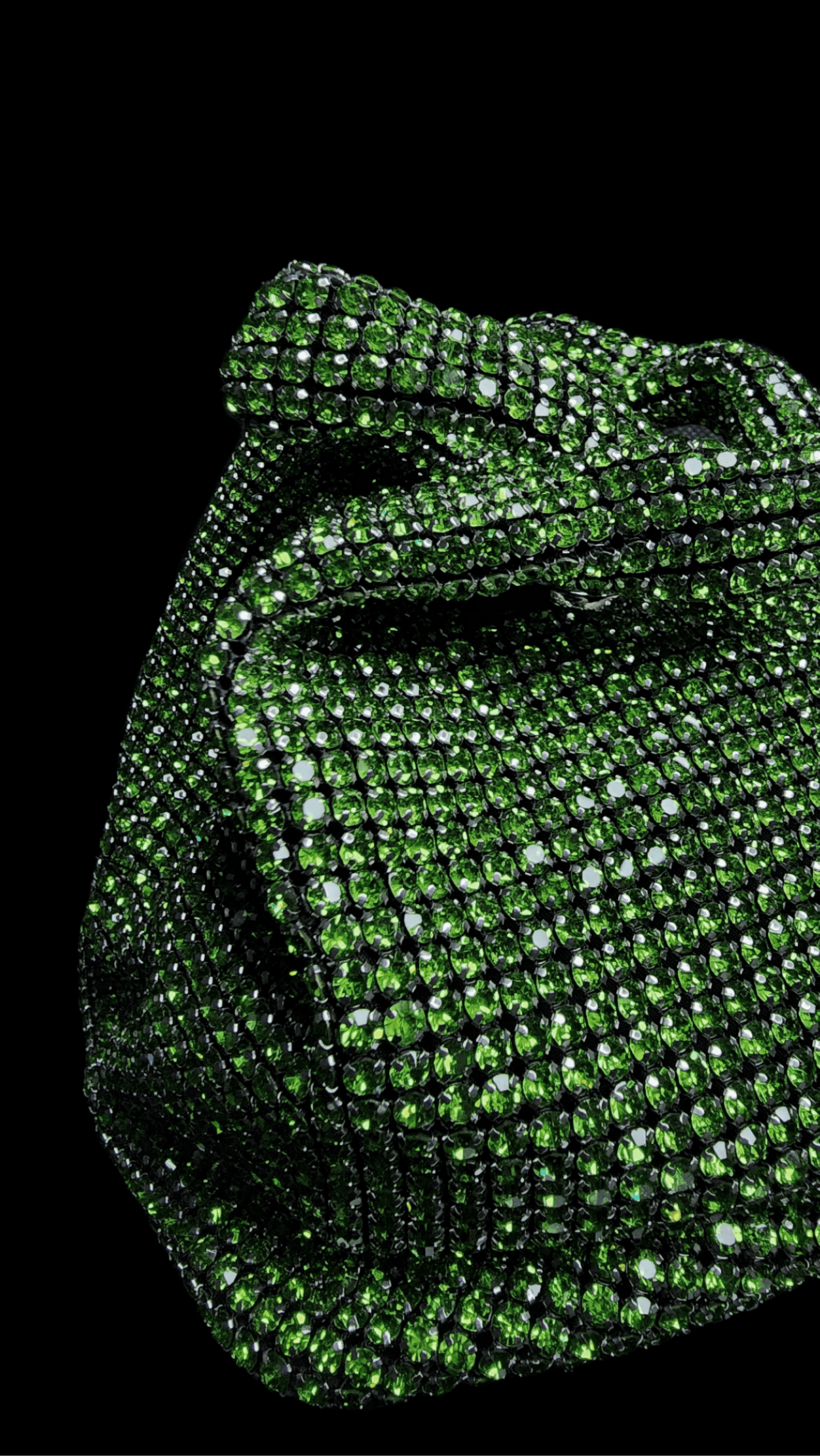 Green Rhinestone Bag -   Green Rhinestone Bag 